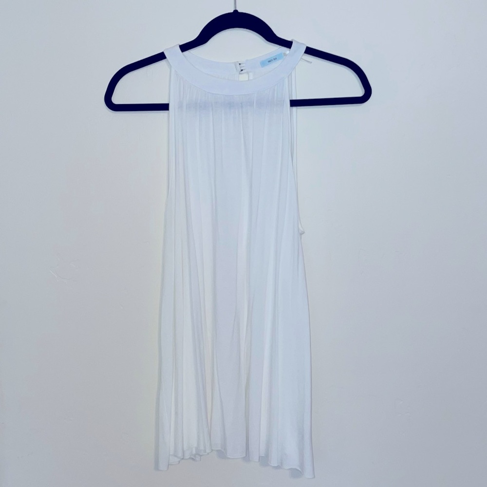 White Flowy Tank top - S